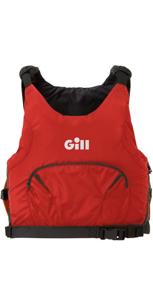 2026 Gill Junior Pro Racer Side Zip 50N Buoyancy Aid 4916J - Red / Orange